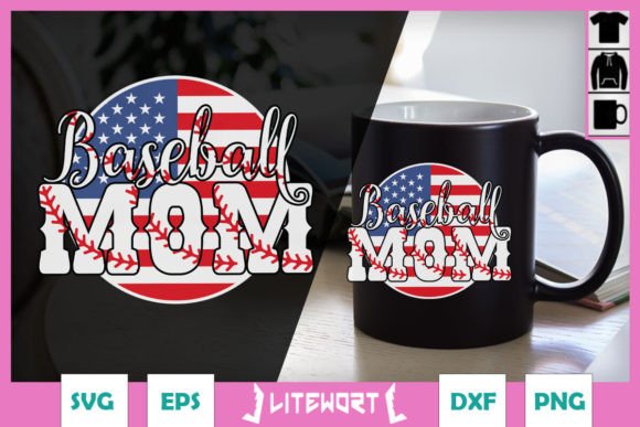 Baseball Mom American Flag SVG Review for Real Embroidery Projects