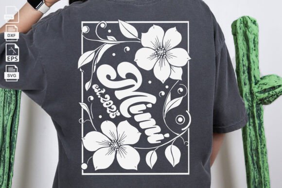 Floral Mimi SVG for Mother's Day Embroidery Projects