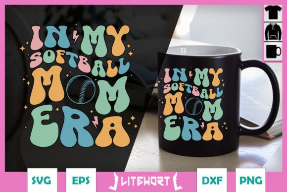 In My Softball Mom Era Groovy SVG Review