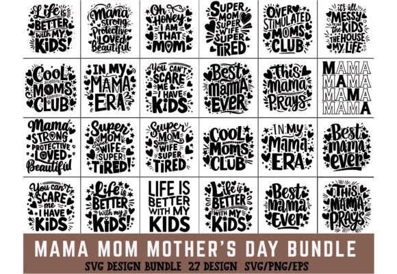Mama Mom Mother’s Day SVG PNG Bundle Review