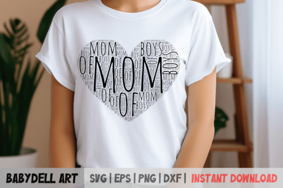 Mom of Boys SVG: A Mother’s Day Design That Speaks Volumes
