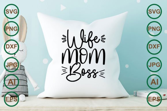 Wife Mom Boss Svg T-shirt Design Review